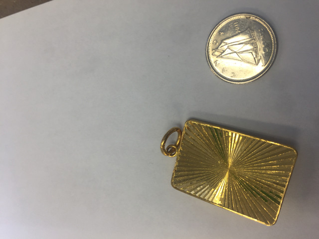 24k solid gold pendent  14.6 grams in Jewellery & Watches in City of Toronto - Image 3