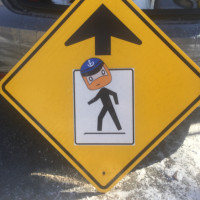 Pedestrian sign 