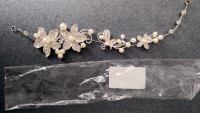NEW - Beautiful Floral Wedding Headpiece - bride hair accessory