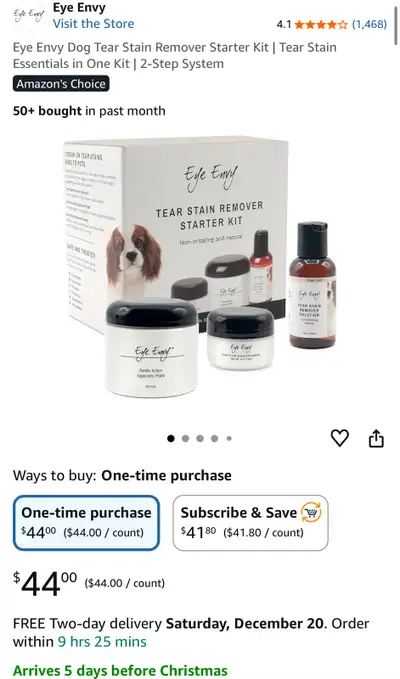 Eye Envy Dog Tear Stain Remover Kit, View more