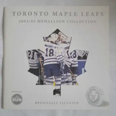 For sale: Complete Toronto Maple Leafs 2002/03 Medallion Collection, distributed by The Toronto Sun...