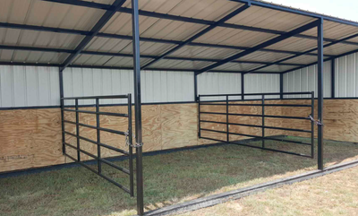 Metal Livestock Shelter (19’ x 12’) I Storage Equipment, View more