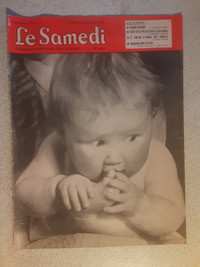 JOURNAL VINTAGE LE SAMEDI DE OCTOBRE 1952