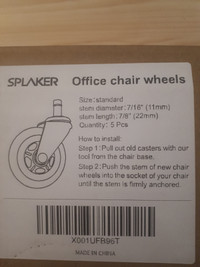 Desk chair wheels laminate floor friendly