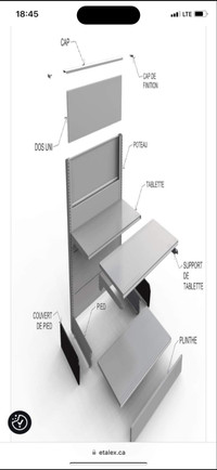 Étagère commerciale 