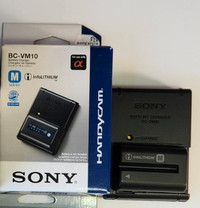 Sony BC-VM10 Battery Charger with genuine Sony battery