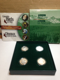 RCM coin sets. 2000 Canada's Birds of Prey and Millennium set