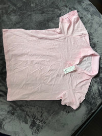 NEW with tags, Uniqlo Polo shirt, XL, light pink with collar 