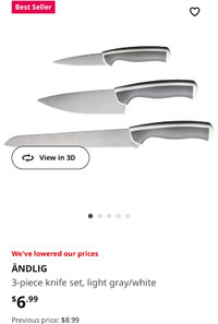 ikea knife set of 3