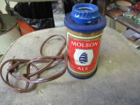 1970s MOLSON EXPORT ALE BEER CAN NITE LIGHT $15. VINTAGE MANCAVE