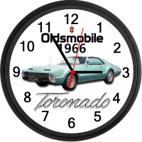 1966 Oldsmobile Toronado (Ocean Mist) Custom Wall Clock - New
