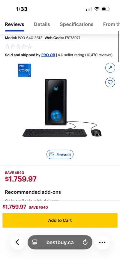 gaming set up (good price), View more