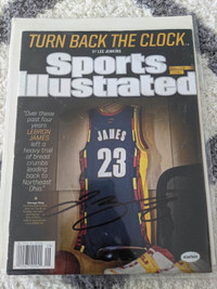 Lebron James LA Lakers “King” auto NBA signed Magazine - COA