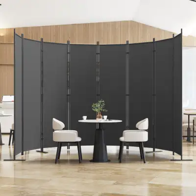 Helios&Hestia 8-Panel 6’ Tall Indoor Folding Room Divider, View more