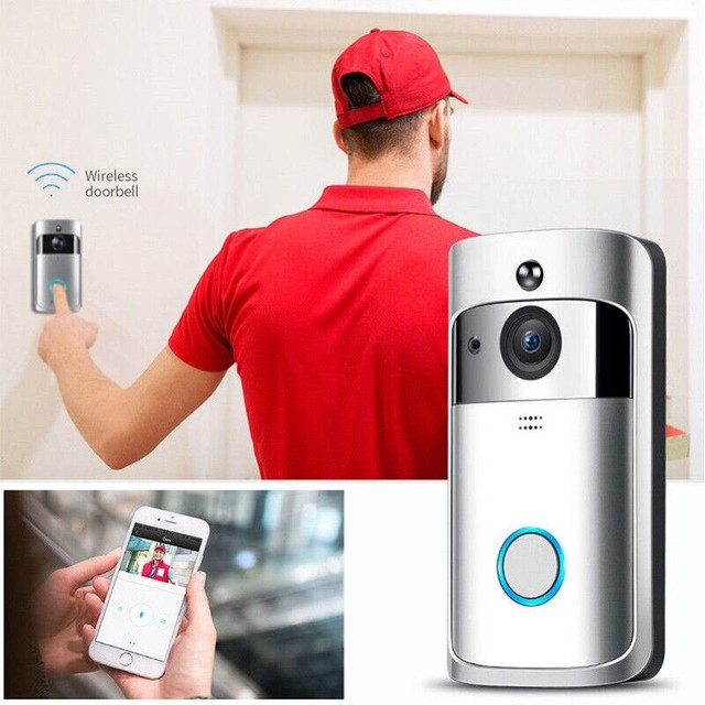 SmartWiFi Ring Doorbell Video Camera sonerie Intercom Interphone dans Appareils photo et caméras  à Longueuil/Rive Sud - Image 2