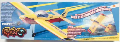 Still as packed. Flying model airplane for 4-channel radio control using 400 to 480 class electric m...