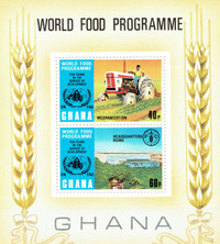 GHANA. FEUILLET  "WORLD FOOD PROGRAM",  # 494.