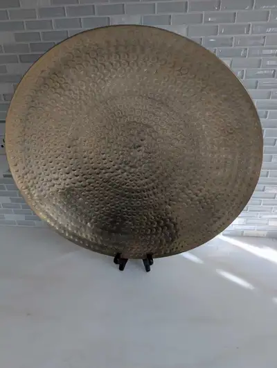 LARGE BRASS PLATTER, View more