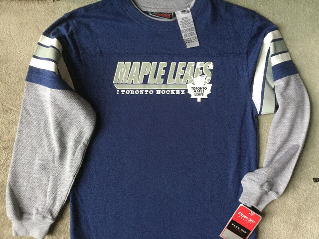 BRAND NEW - 1/2 OFF REEBOK TORONTO MAPLE LEAFS SHIRT Youth M in Toys & Games in Hamilton
