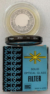 Soligor 52mm Lens Filter (Made in Japan)