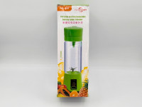 Portable and rechargeable battery juice blender 380ml green