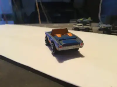 Ford Galaxy 500 roadster 1964 orange & bleu miniature, View more