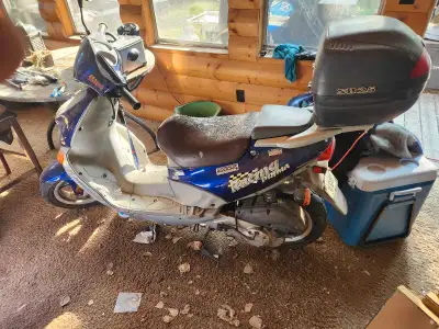 Kasea prima 49cc scooter/moped. New back tire, new battery. Ran great last 4 years with limited use....