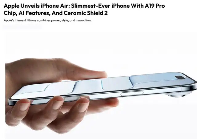 Iphone 17 Air 256Gb 12Gb RAM 48MP BatH 100% Cycle Count 15 120Hz in Cell Phones in Winnipeg - Image 3