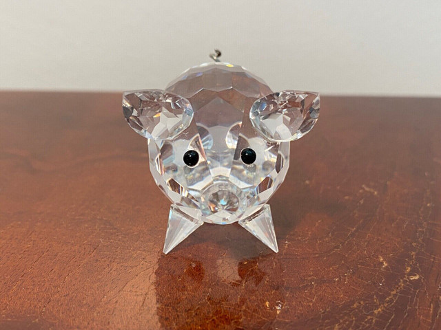 SWAROVSKI CRYSTAL Figurine MEDIUM PIG with Metal Curly Tail MINT in Arts & Collectibles in Thunder Bay - Image 4