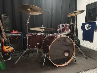 4 Piece Mapex Drumset with Zildjian Cymbals, View more
