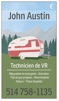 Réparation de Roulotte / VR / Véhicule récréatif