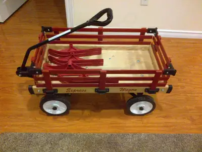 Kids' Convertible Wooden Wagon Sleigh/Sled For All Seasons, View more