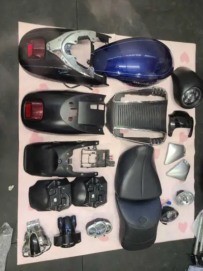 2007 Vrscaw rear fender with baseplate & tail light 240 mm $ 250 2006 Night rod rear fender with tai...