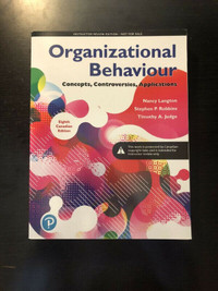 Organizational Behaviour Concepts Controversies Applications in Ontario -  Kijiji™