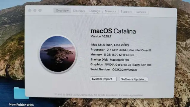 Apple iMac 21.5-inch Late 2012 in Desktop Computers in Delta/Surrey/Langley - Image 3