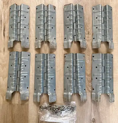 8" Pallet Collar Hinges - All 8 for $40 with screws. Pick up in St. Andrews off Main Street Cash onl...