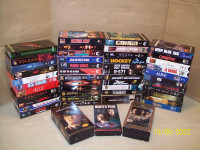 VHS - 48 cassettes de films (assorties action)