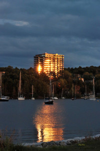 Sunset on the Halifax Arm picture (8x10) Printed