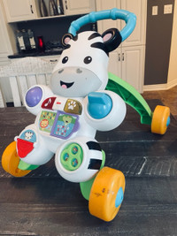Fisher Price zebra baby activity walker with lights & sounds