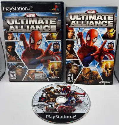 Playstation 2 MARVEL Ultimate Alliance Game CIB TESTED, View more