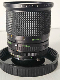 SAKKAR MC 28-80mm F/3.5-4.5 Macro Zoom Lens For Minolta MD Mount