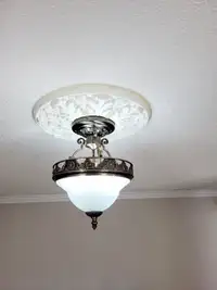 Semi-flush mount ceiling light