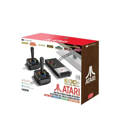 New Open Box My Arcade Atari Game Station Pro: Video Game Console with 200+ Games, Wireless Joystick...