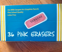 Brand new box of art erasers 