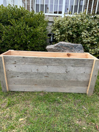 Cedar planter boxes 