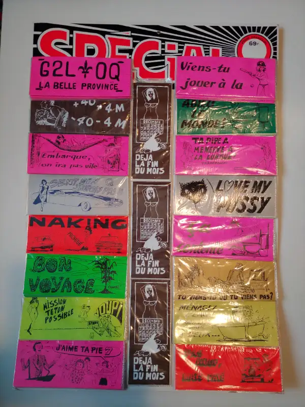 panneau affiche enseigne magasin sticker collant joke blague in Arts & Collectibles in Laurentides - Image 3