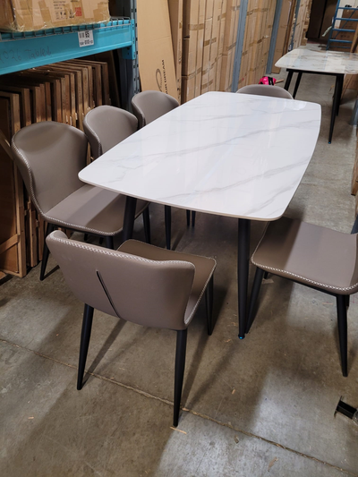 7 PC DINING TABLE SET, View more