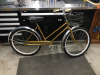 Gold Cruiser with Fenders and Basket