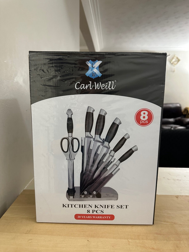 Carl Weill 8 Piece, Stainless Steel Kitchen Knife Set in Kitchen & Dining Wares in City of Toronto