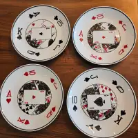 Card game snack plates